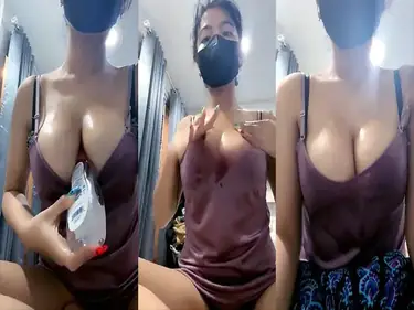 Bokep Indo AwwBabyy Remas Toket Sambil Melet Kost poster